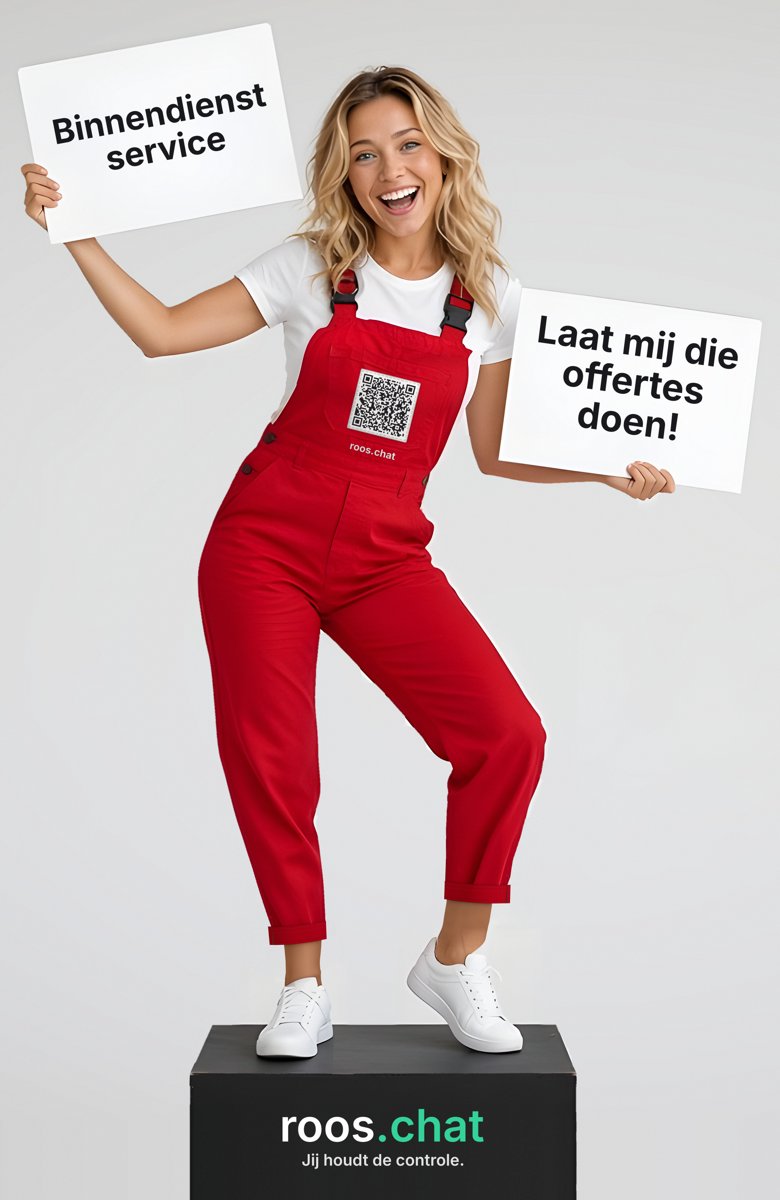 Roos op de standee